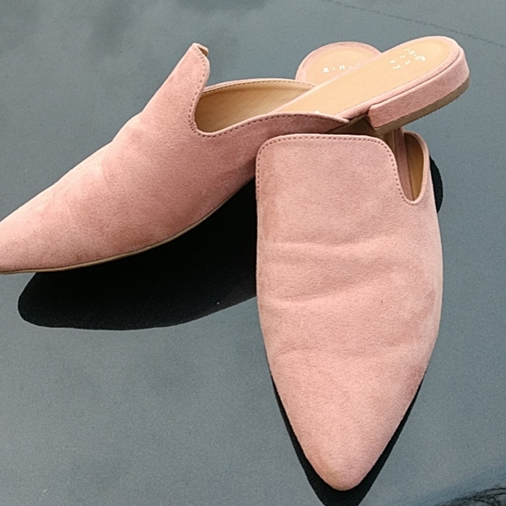 NWOT blush slides